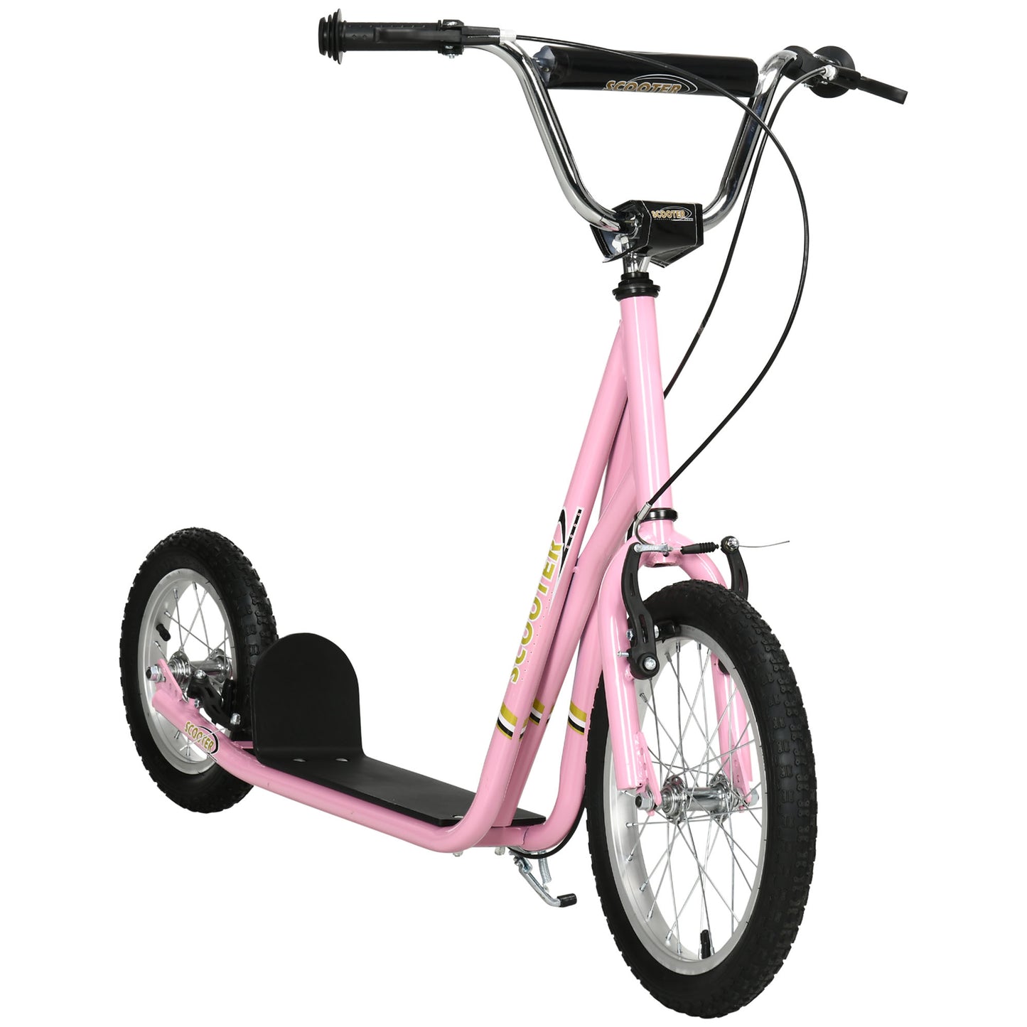 Kinder Tretroller Scooter 16/12 Zoll Cityroller Roller Bike Verstellbar