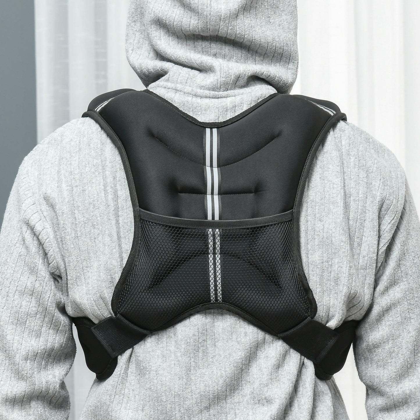 Gewichtsweste Weight Vest Verstellbar 10 Kg Gewicht Oxford-Gewebe Schwarz