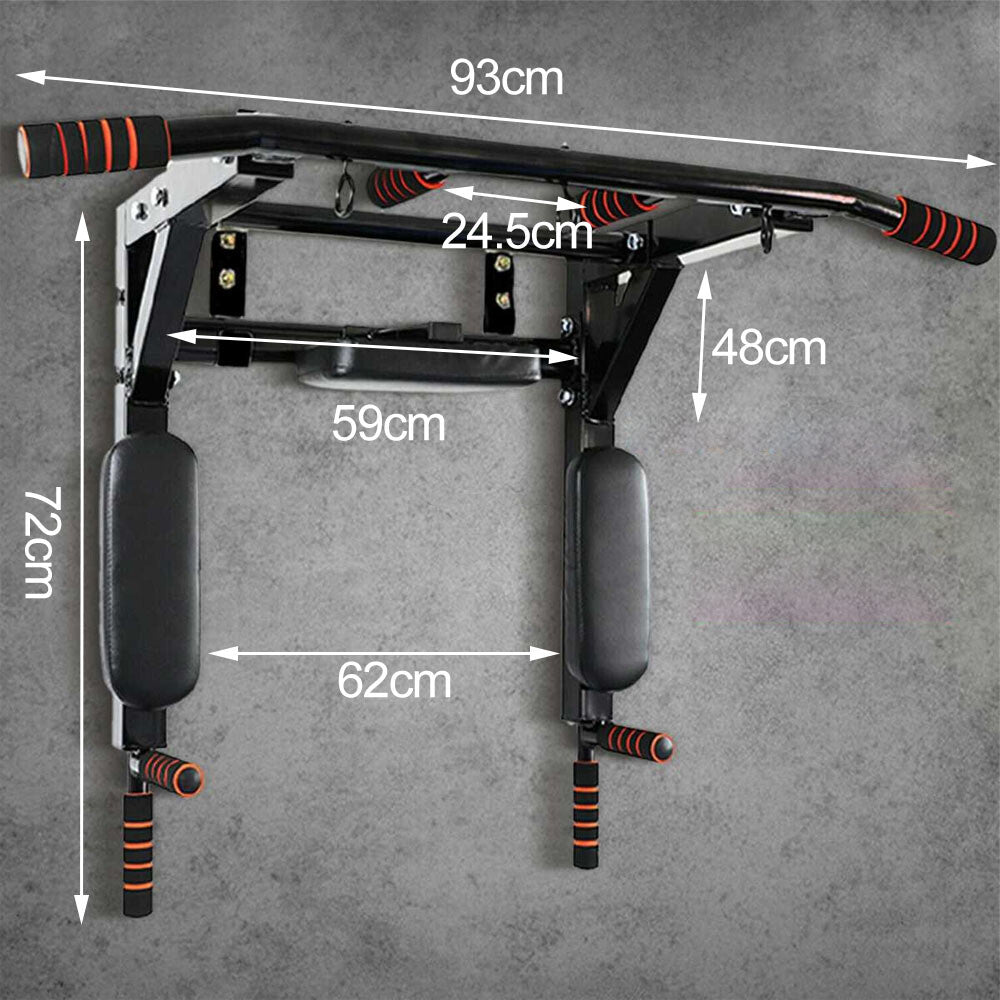 Multigriff Klimmzug Stangen Klimmzugstange Wandmontage Dip Station Pull up Bar