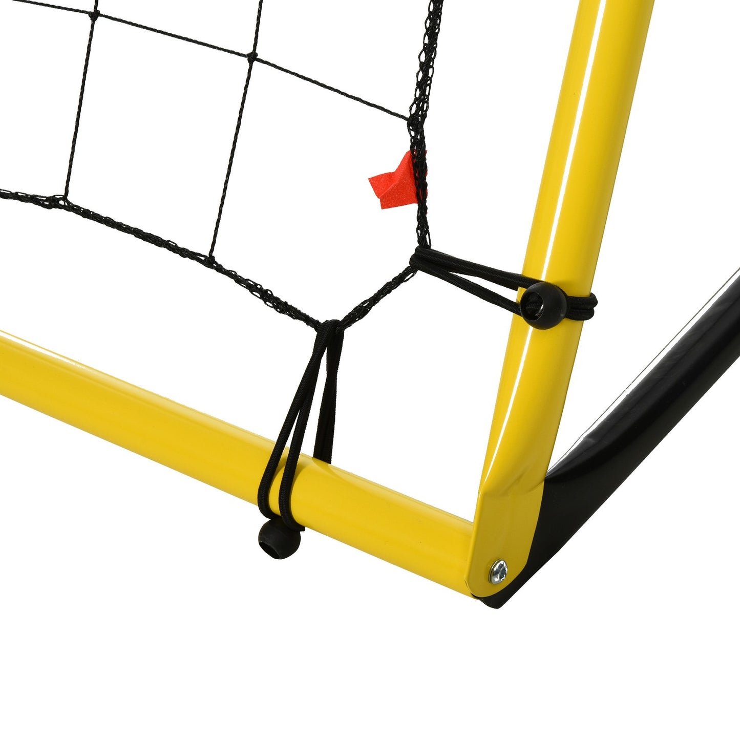 Fußball Rebounder Kickback Tor Rückprallwand Trainingsnetz Stahl(195) Gelb