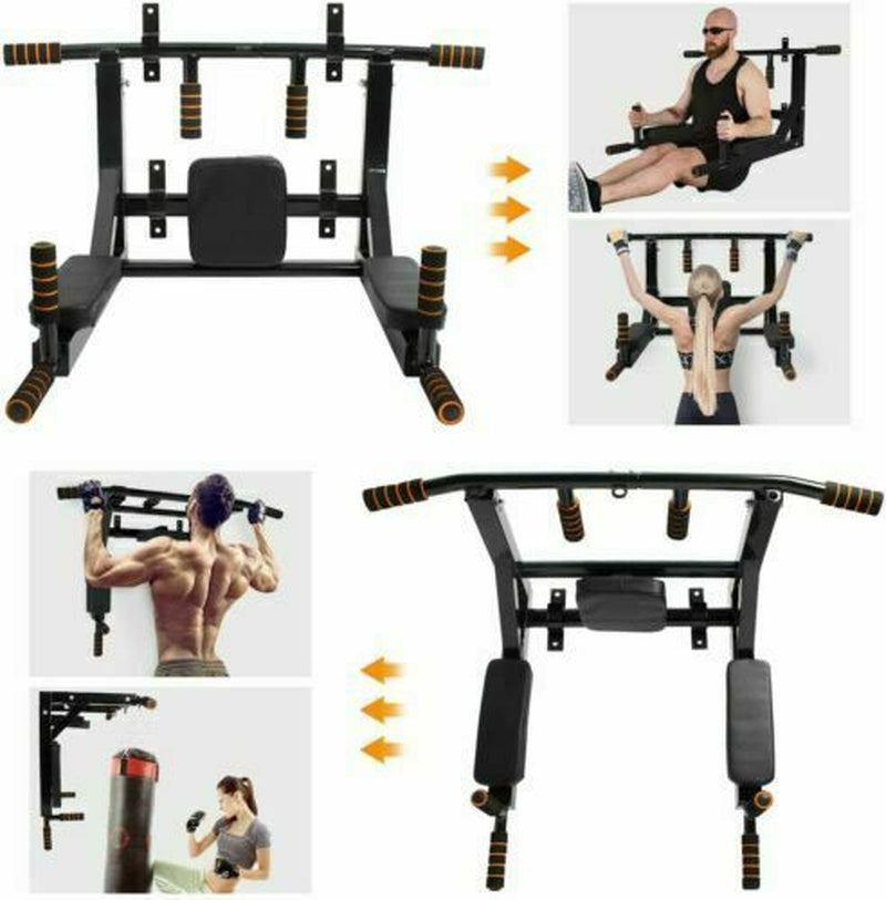 Multigriff Klimmzug Stangen Klimmzugstange Wandmontage Dip Station Pull up Bar