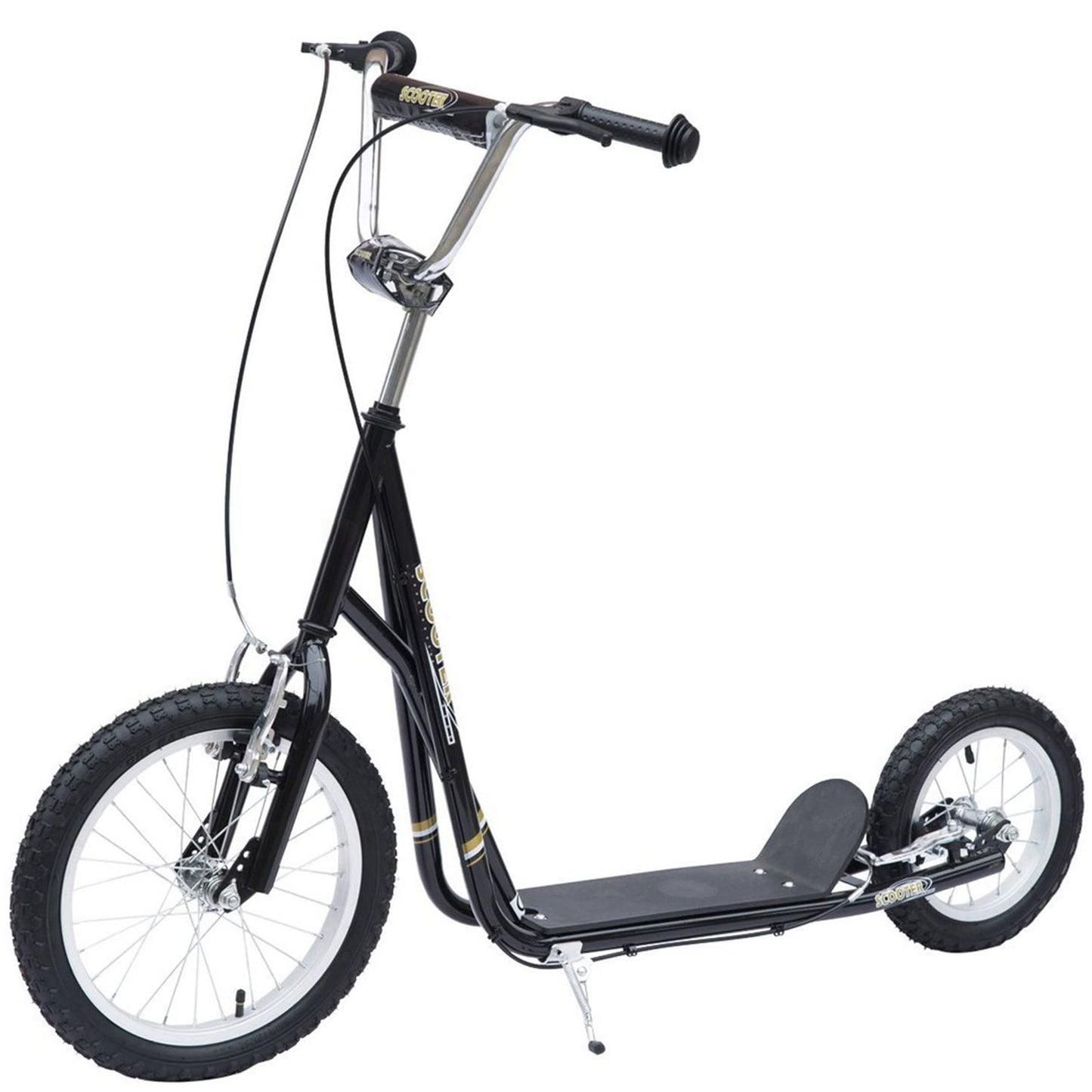 Kinder Tretroller Scooter 16/12 Zoll Cityroller Roller Bike Verstellbar