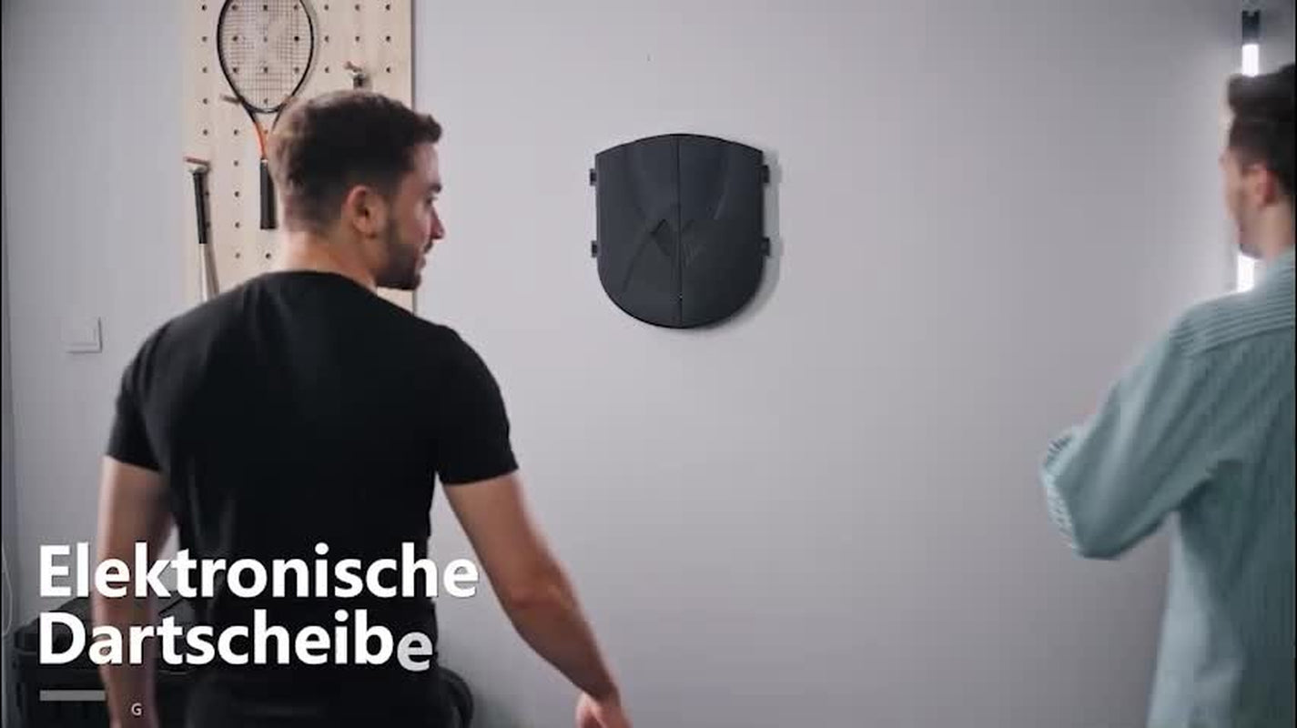 Elektronische Dartscheibe Dartboard Dart-Set Mit 6 Darts Soundeffekte Schwarz