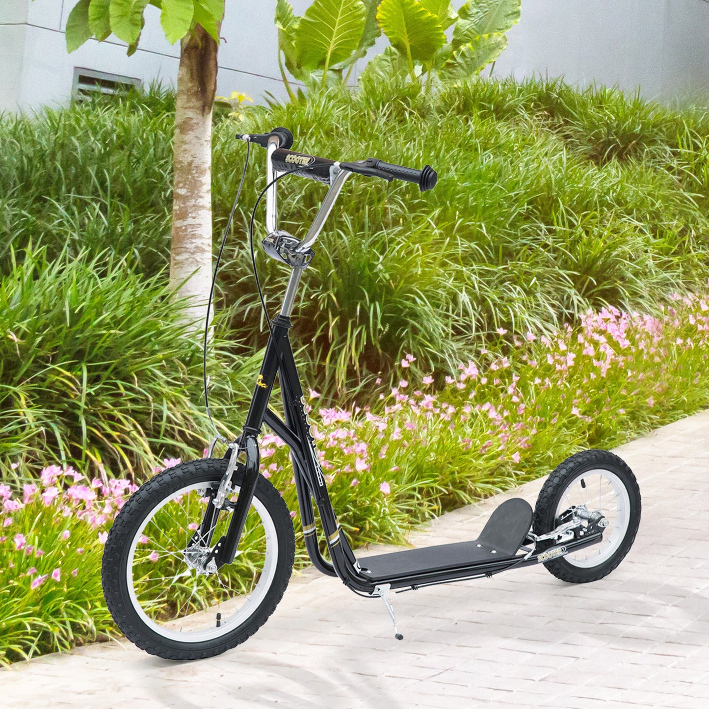 Kinder Tretroller Scooter 16/12 Zoll Cityroller Roller Bike Verstellbar