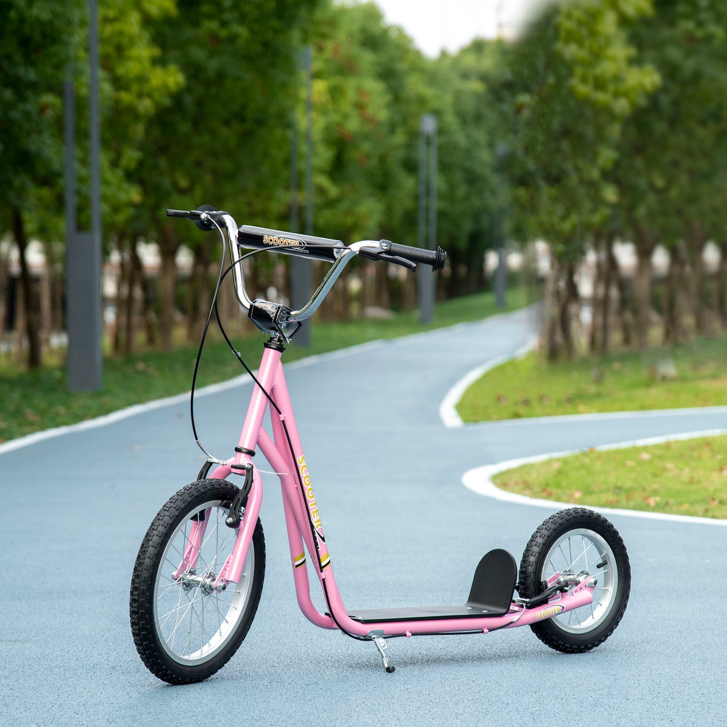 Kinder Tretroller Scooter 16/12 Zoll Cityroller Roller Bike Verstellbar