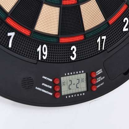 Elektronische Dartscheibe Dartboard Dart-Set Mit 6 Darts Soundeffekte Schwarz